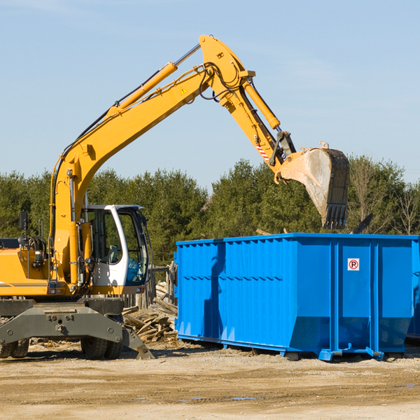 are there any restrictions on where a residential dumpster can be placed in Harrison County